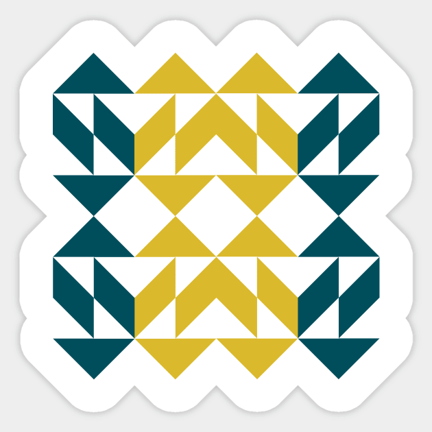 Modern Geometric Shapes Sticker by ApricotBirch